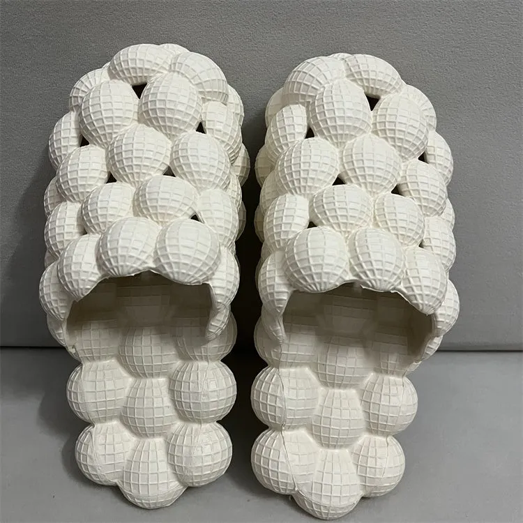 TikTok TRENDY Massage Rhinestone Bubble Slippers