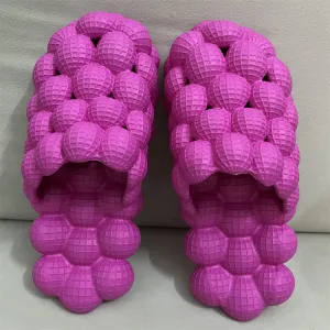 TikTok TRENDY Massage Rhinestone Bubble Slippers