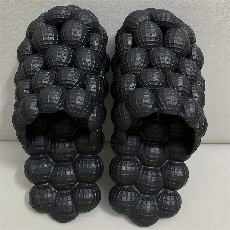 TikTok TRENDY Massage Rhinestone Bubble Slippers