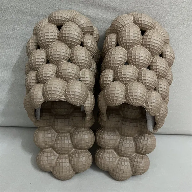 TikTok TRENDY Massage Rhinestone Bubble Slippers