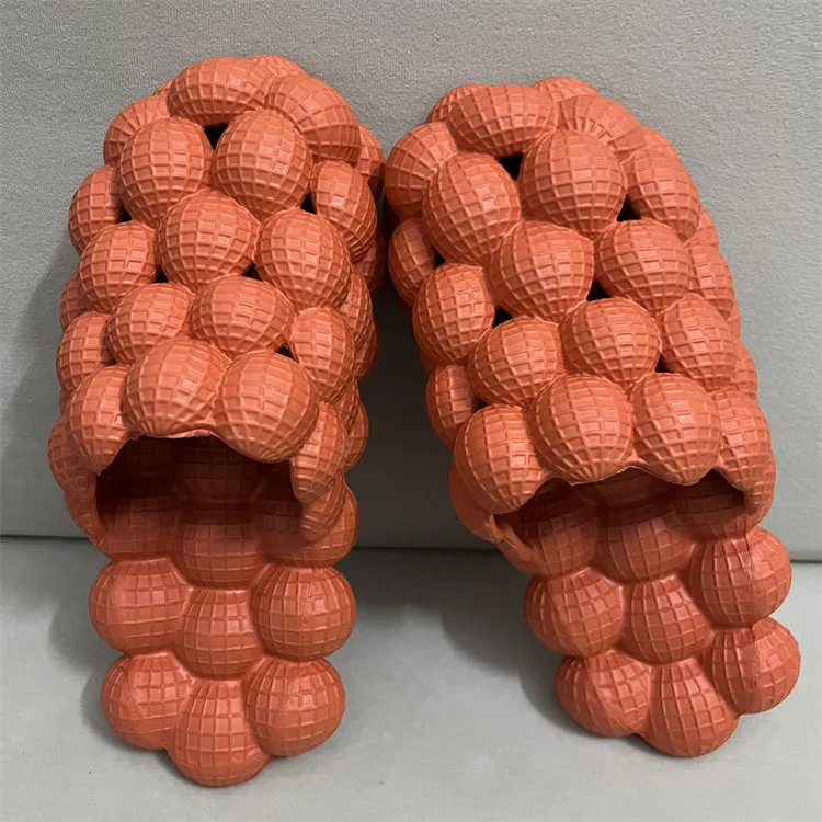 TikTok TRENDY Massage Rhinestone Bubble Slippers