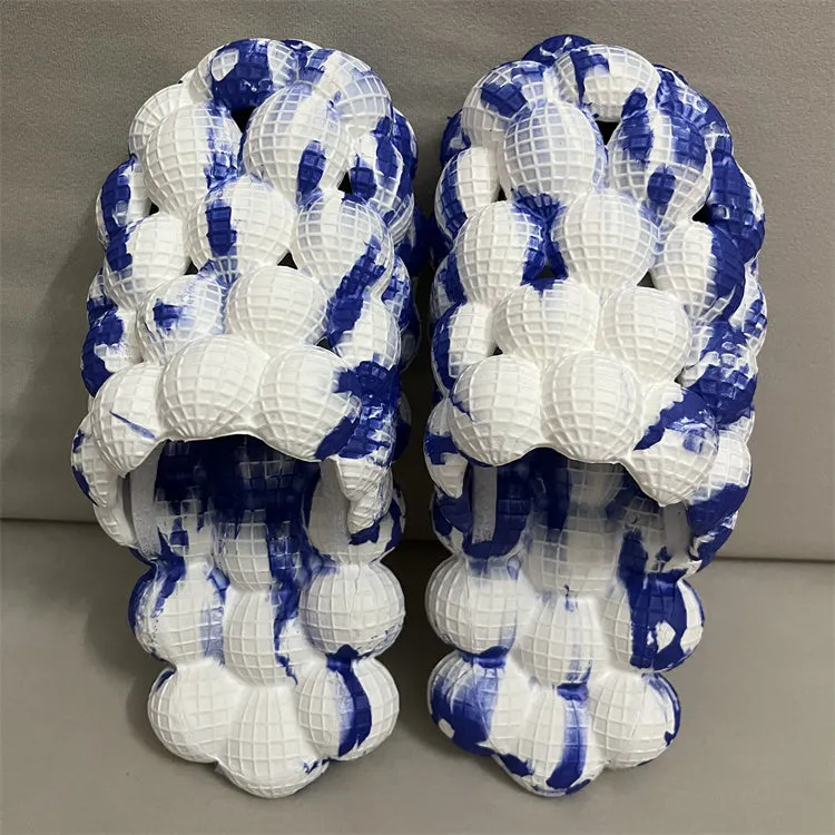 TikTok TRENDY Massage Rhinestone Bubble Slippers