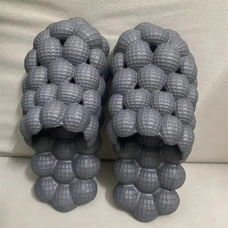 TikTok TRENDY Massage Rhinestone Bubble Slippers