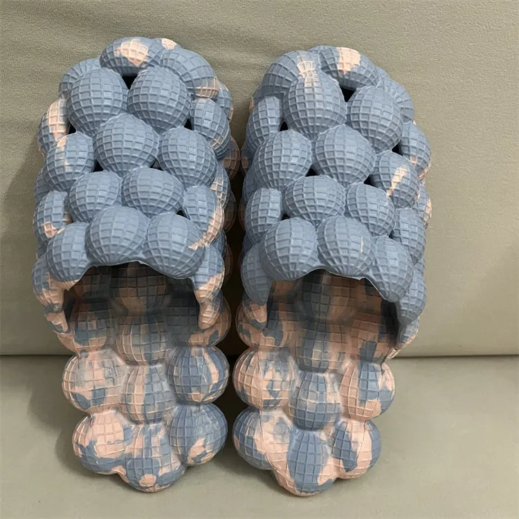 TikTok TRENDY Massage Rhinestone Bubble Slippers