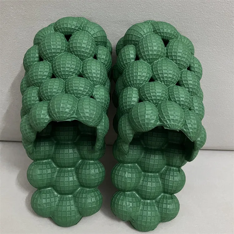 TikTok TRENDY Massage Rhinestone Bubble Slippers