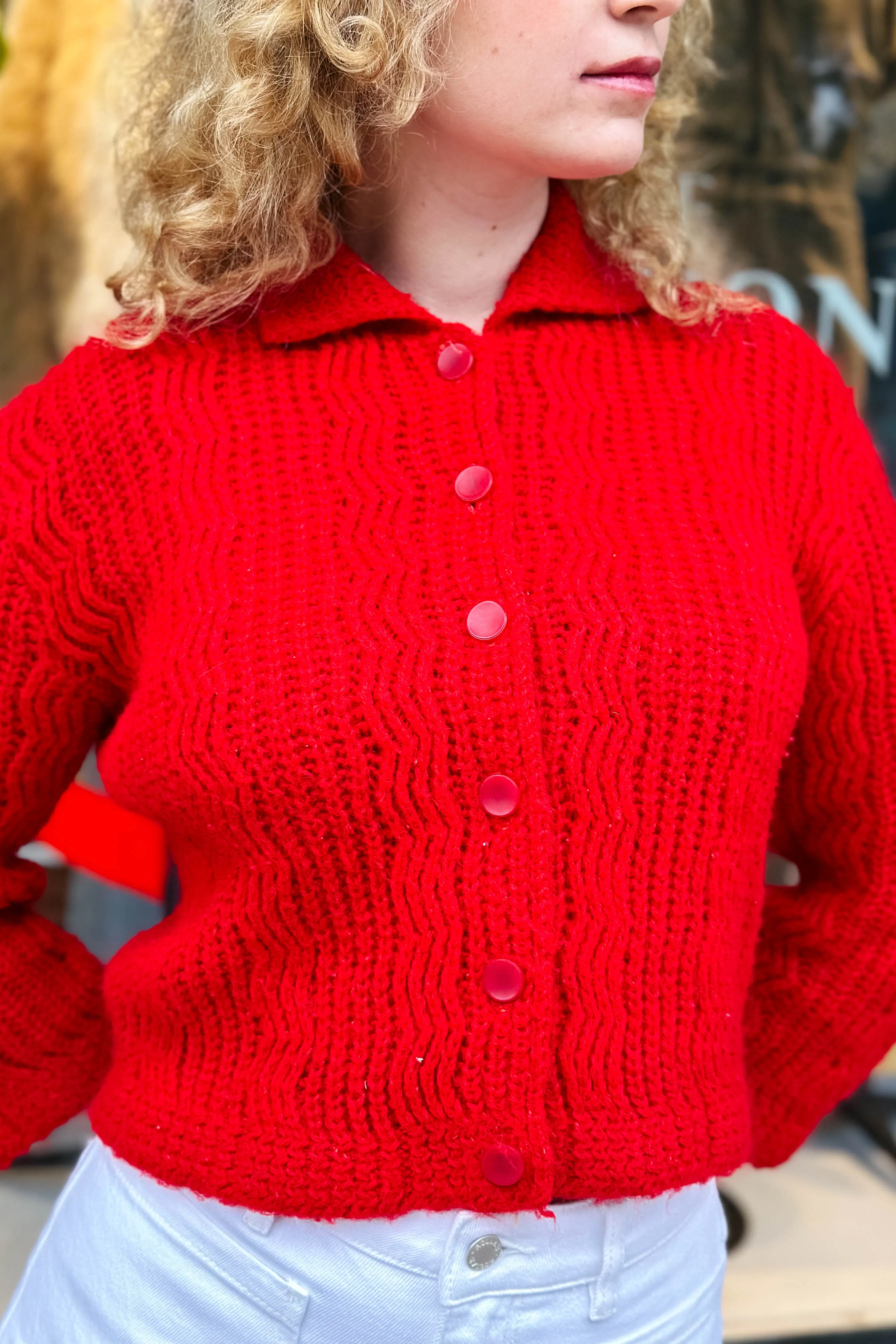 Vintage Audrey Wool Cardigan