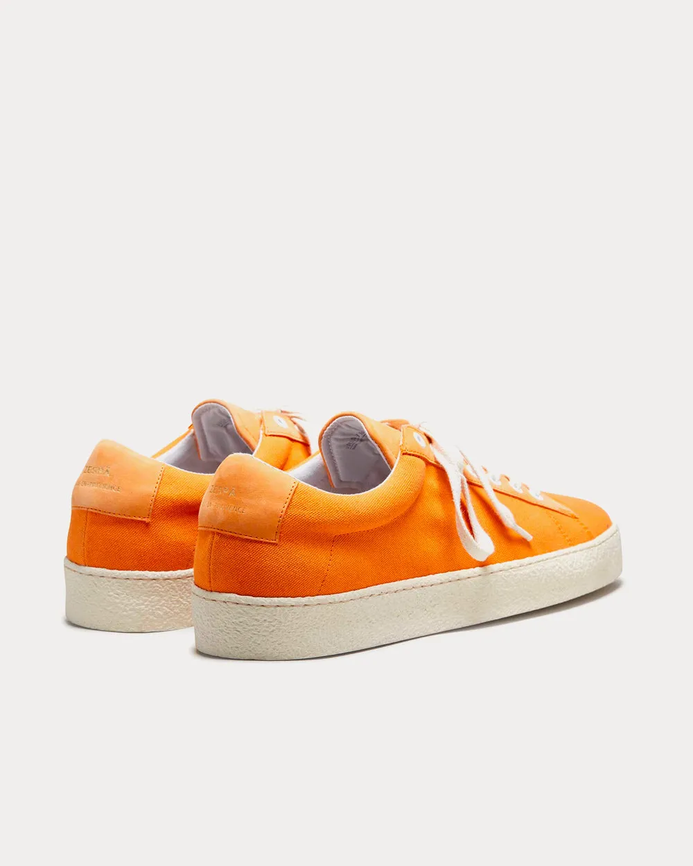 ZSPRT Toile Coton Orange Clair Low Top Sneakers